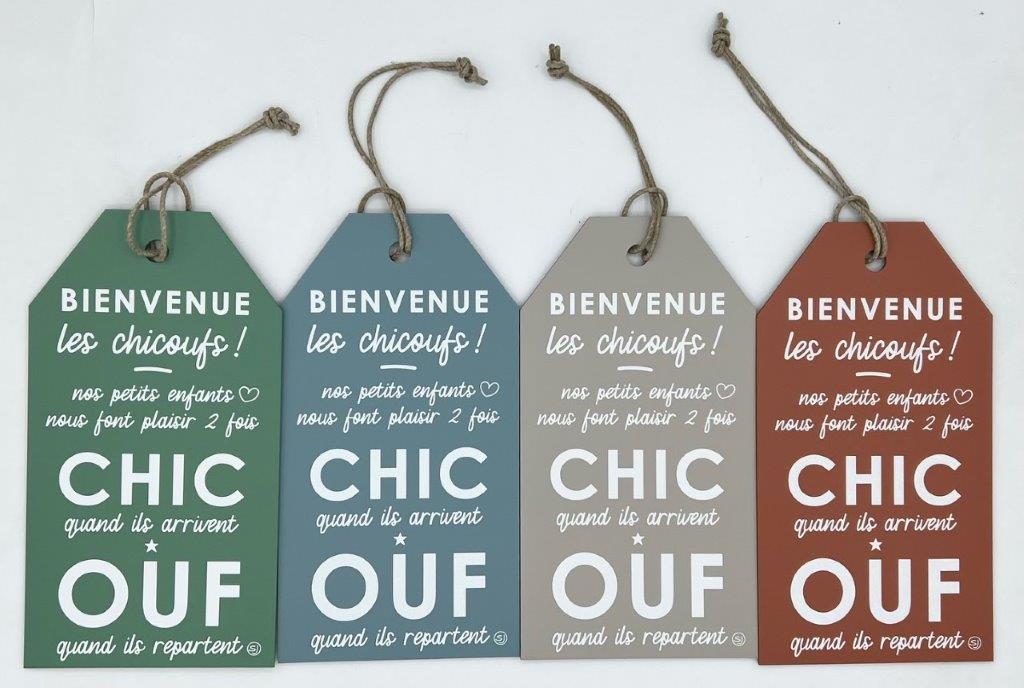 Pancarte message chic ouf