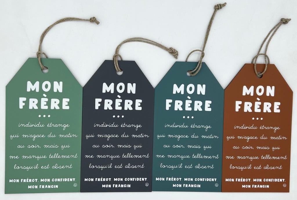 Pancarte message mon frère
