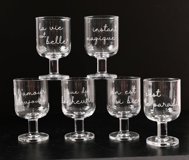 Verres à Vin Réutilisables CHICAMPERA En Alliage Incassable - Parfait Pour Pique-Nique Et Fêtes
