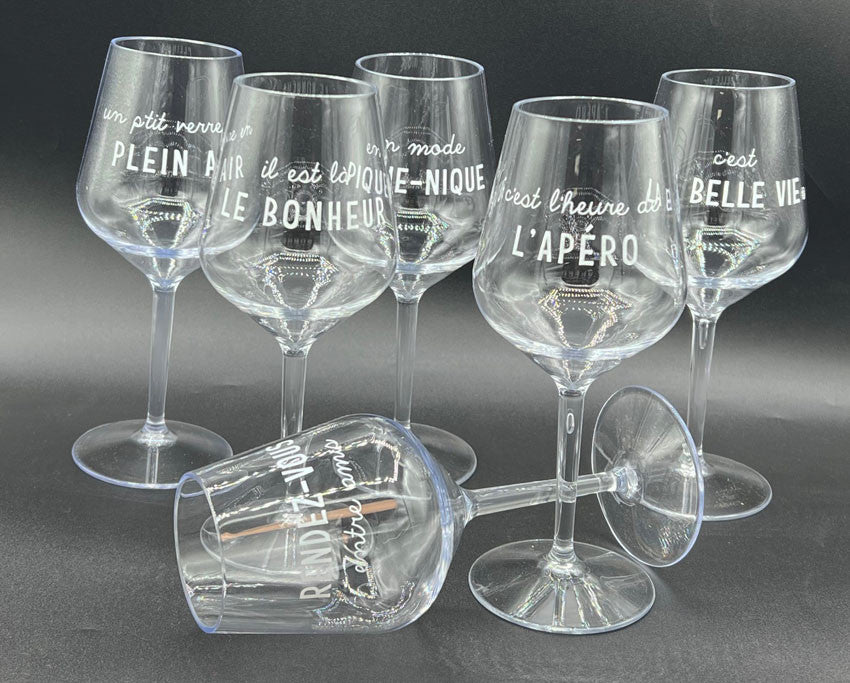 6 verres incassable rendez-vous entre amis