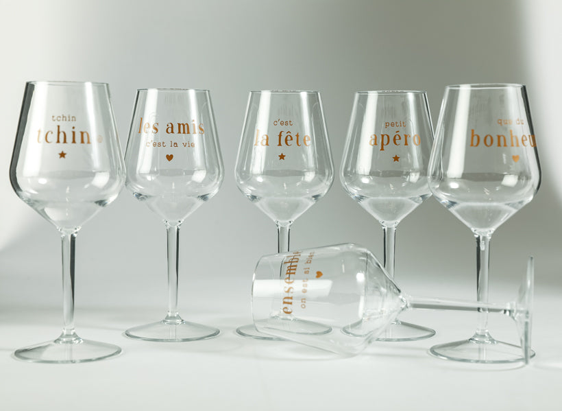 6 verres incassable c'est la fête