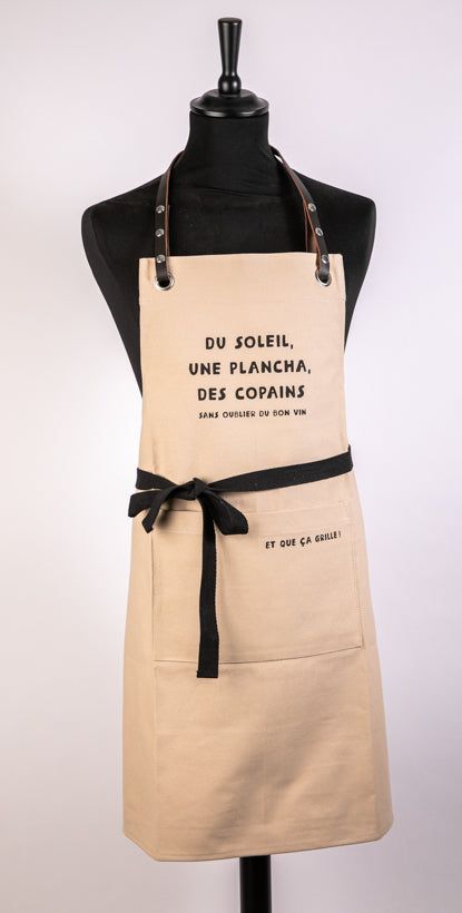 Tablier du soleil, une plancha, des copains