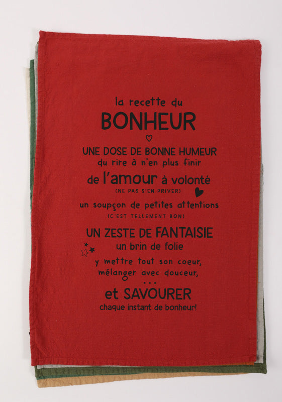Torchon recette du bonheur