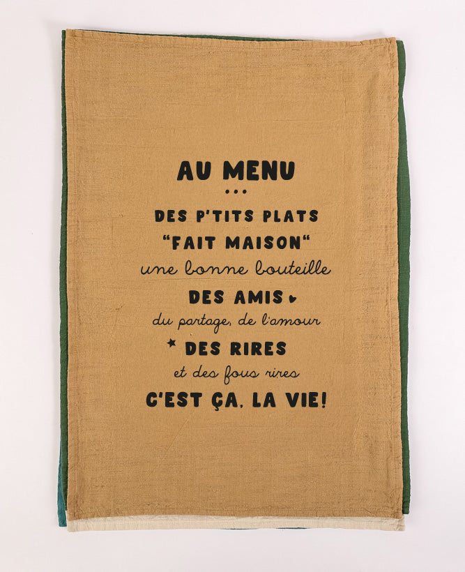 Torchon au menu