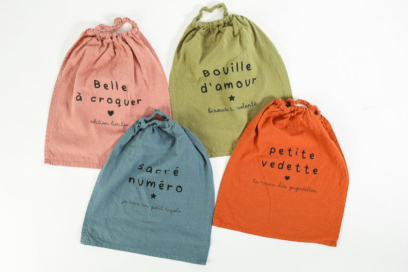 Lot de 4 bavoirs - bouille d'amour