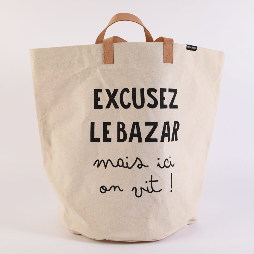 corbeille à linge excusez le bazar