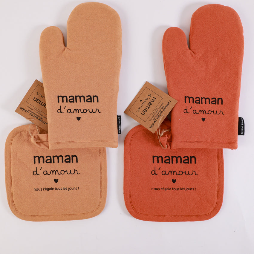 Gant et manique maman d'amour