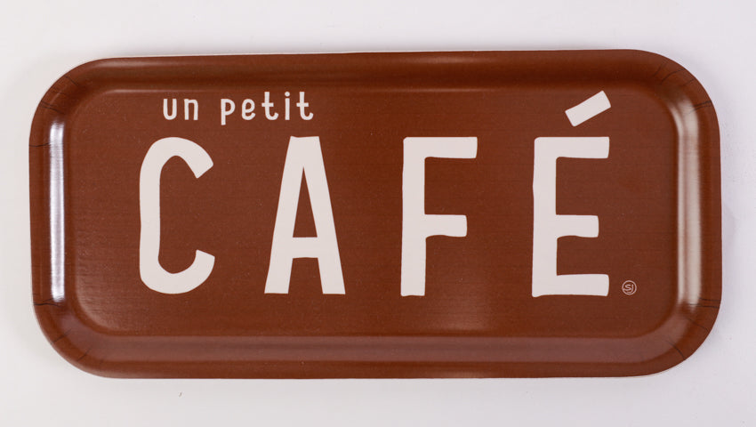 Plateau rectangle un petit café