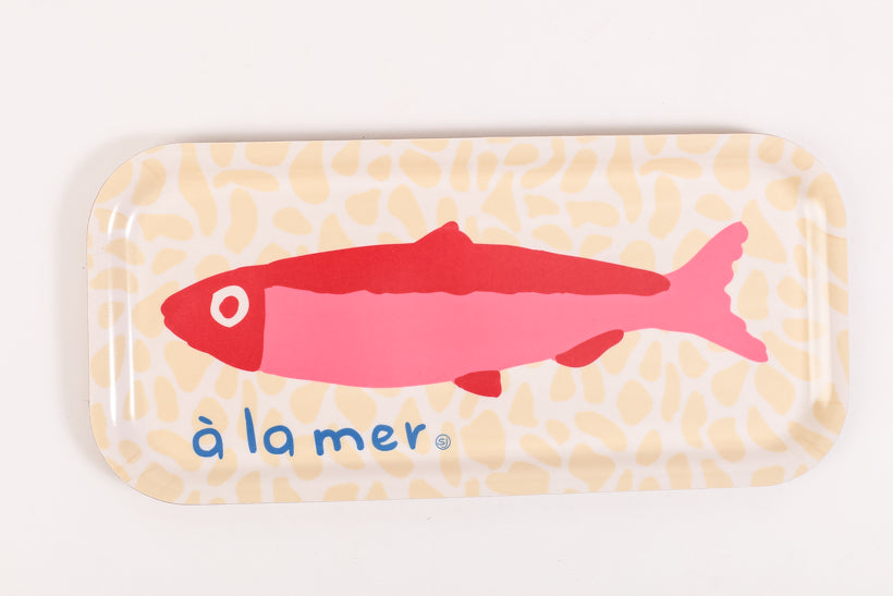 Plateau rectangle sardine à la mer