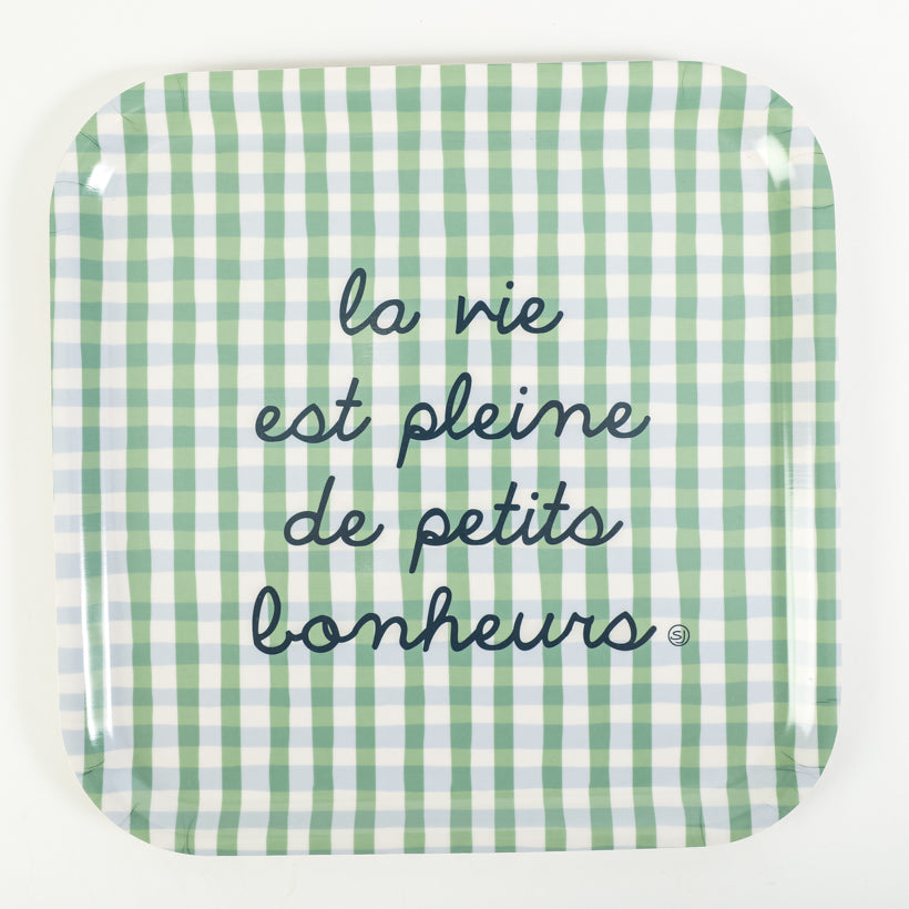 Plateau carré petits bonheurs
