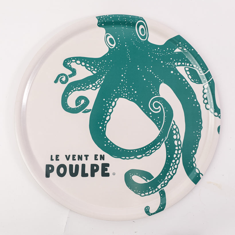 Plateau rond le vent en poulpe