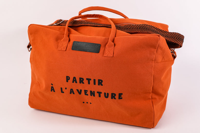 Sac de voyage partir à l'aventure