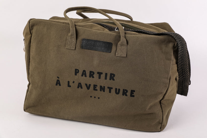 Sac de voyage partir à l'aventure