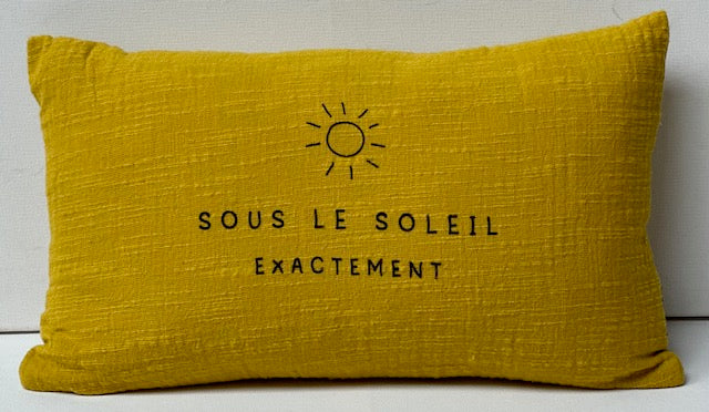 Coussin rectangle sous le soleil exactement