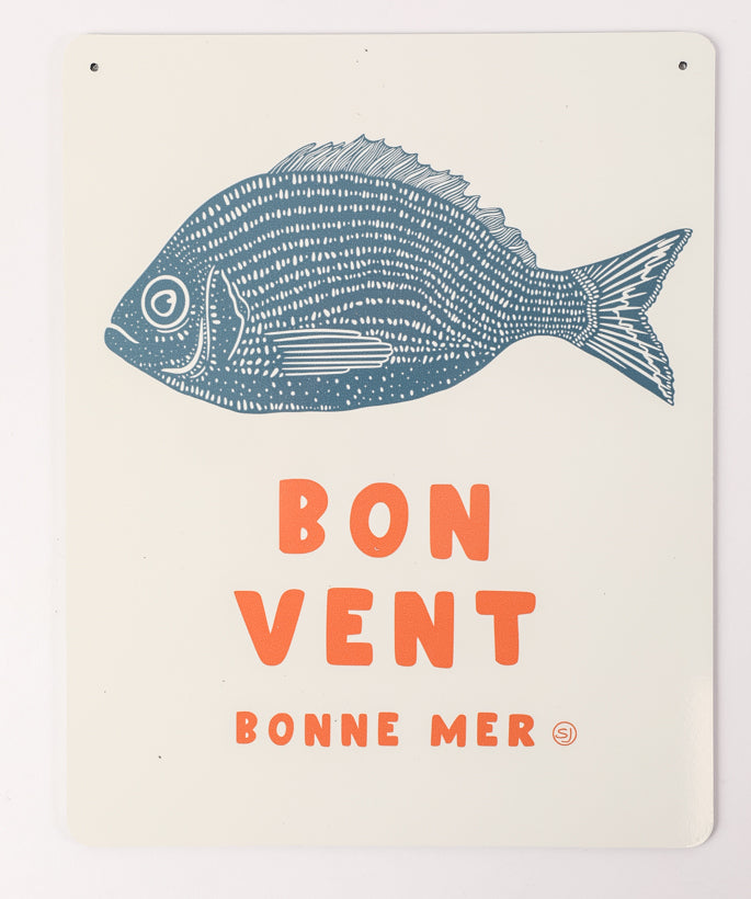 Plaque décorative bon vent bonne mer