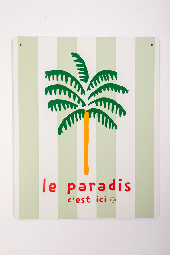 Plaque décorative palmier