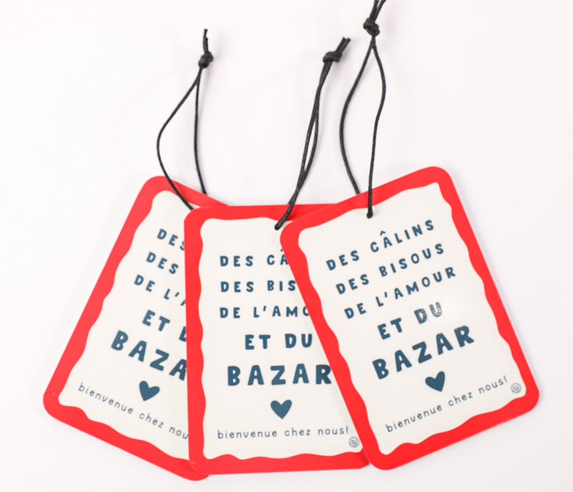 Mini plaque décorative des câlins des bisous