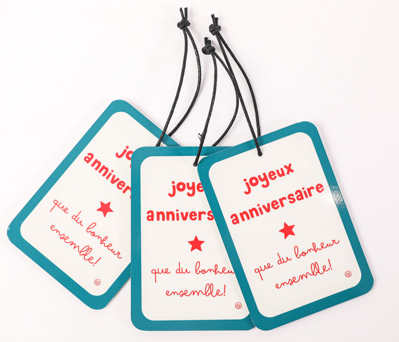 Mini plaque décorative joyeux anniversaire