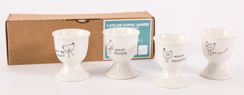 Set de 4 coquetiers picoti picota