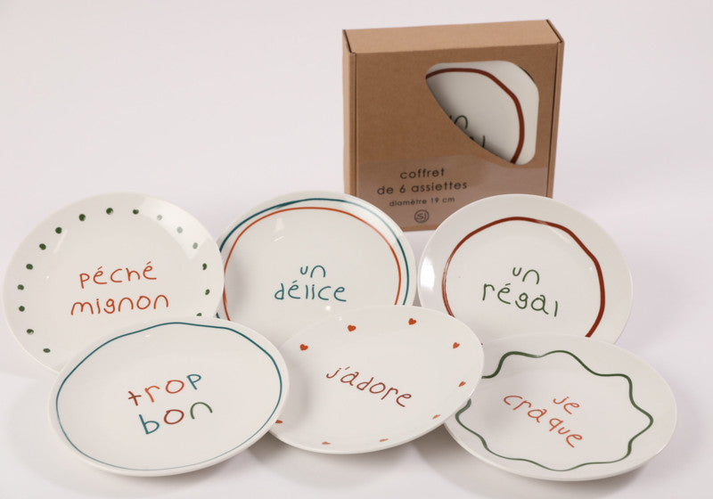 Lot de 6 assiettes