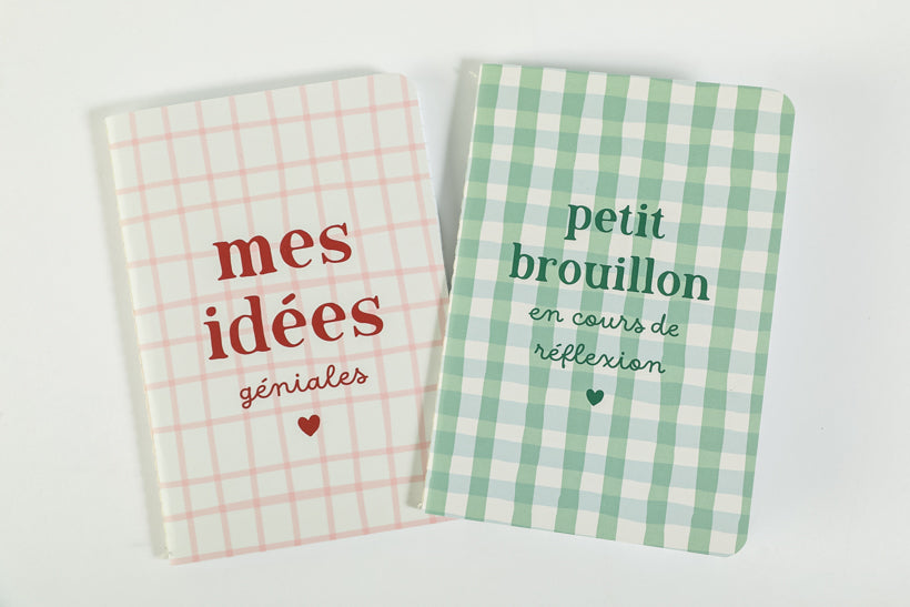 Lot de 2 carnets