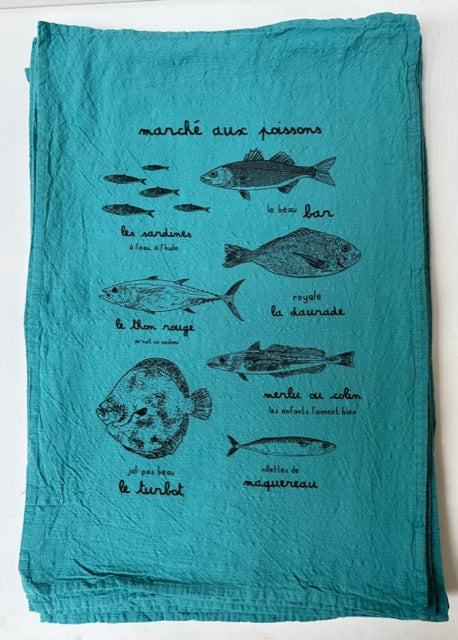 Torchon marché aux poissons