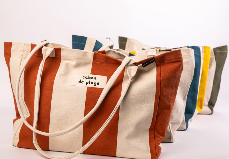 Sac Anouck (rayures) cabas de plage