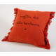 Coussin Excusez le bazar