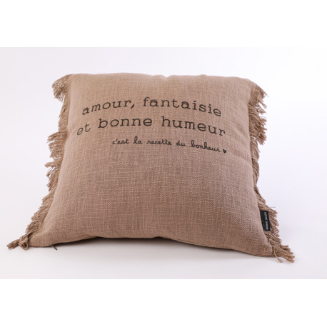 Coussin Excusez le bazar