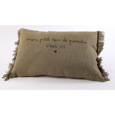 Coussin Excusez le bazar