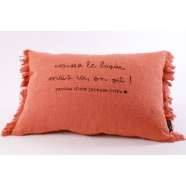 Coussin Excusez le bazar