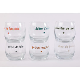 6 VERRES GINA APERO ENTRE AMIS