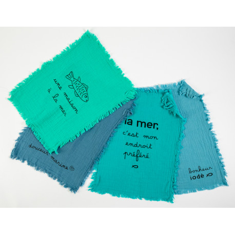 LOT DE 6 SERVIETTES "LES BONNES MANIERES"