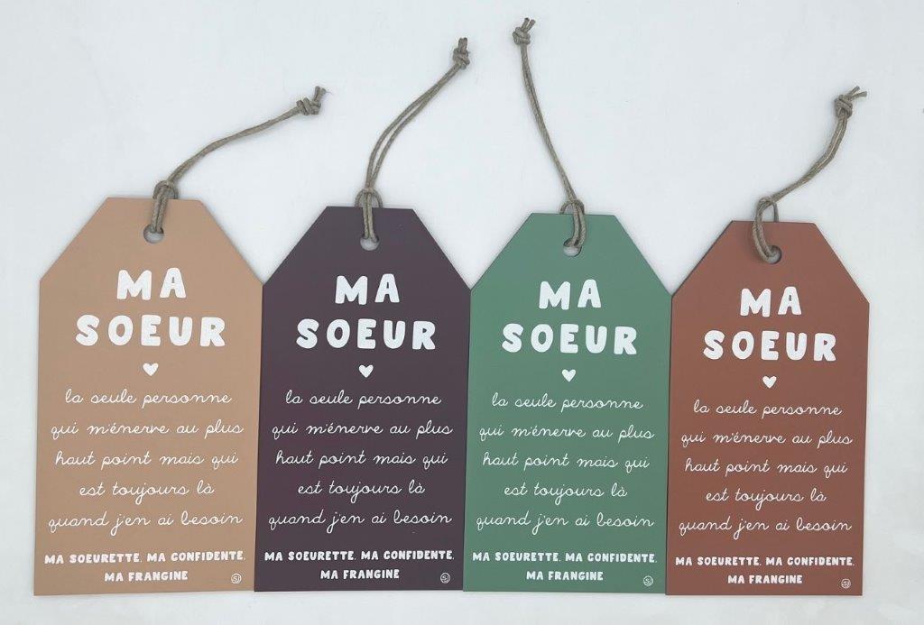 Pancarte message ma soeur