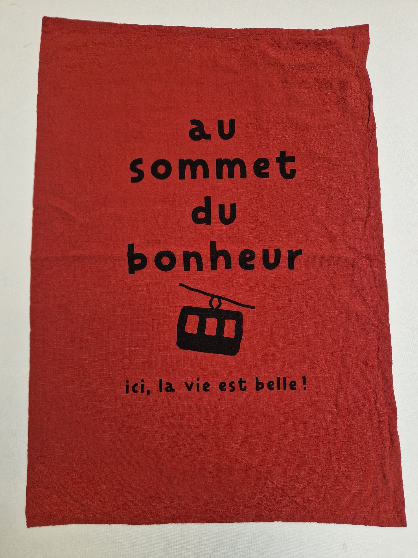 Torchon au sommet du bonheur