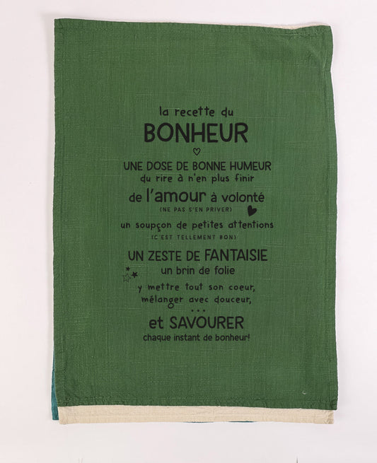 Torchon recette du bonheur