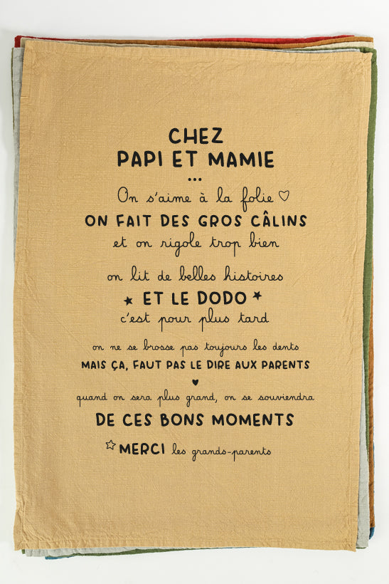Torchon chez papi et mamie