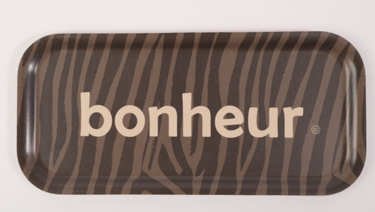Plateau rectangle bonheur zèbre