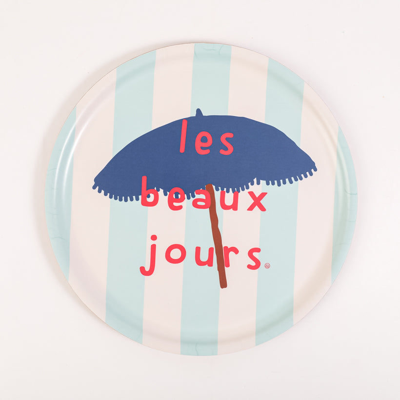 Plateau rond 35cm les beaux jours
