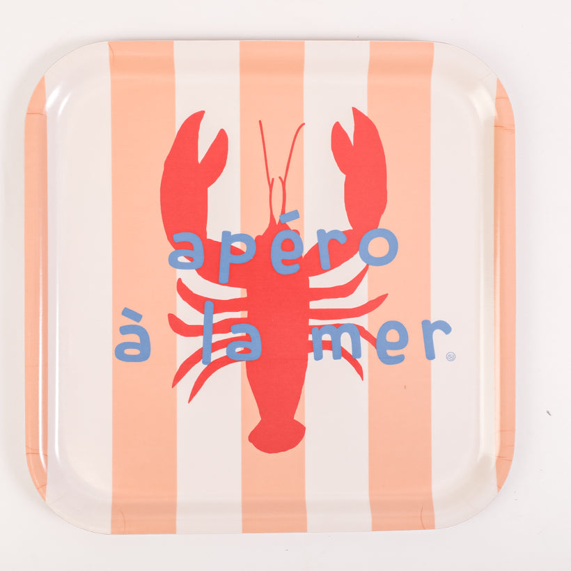 Plateau carré homard