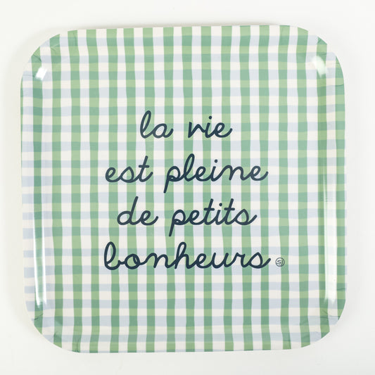 Plateau carré petits bonheurs