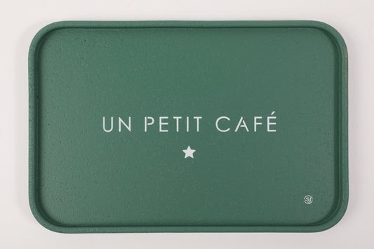 Plateau liège 20x30cm un petit café