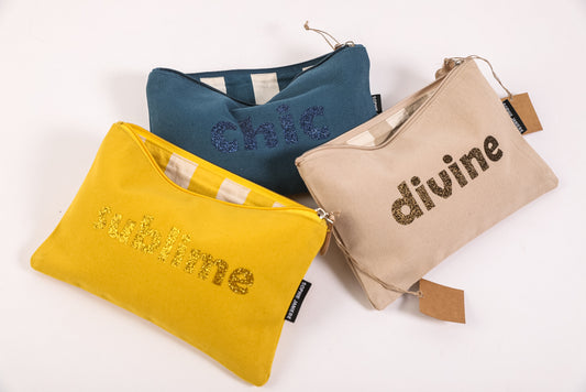 Trousse plate rayures