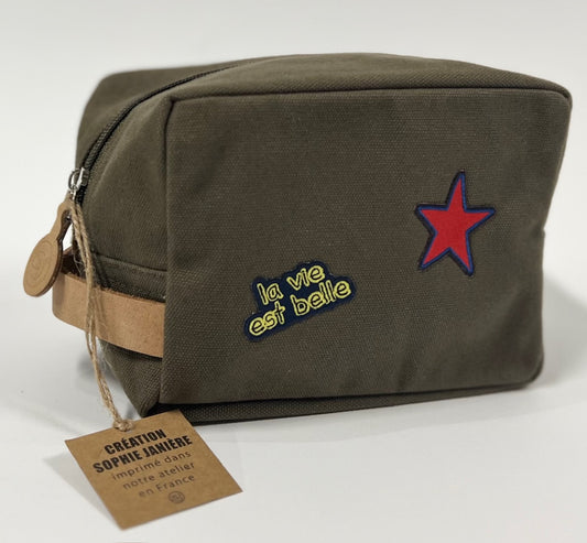 Trousse Oscar pm écussons la vie est belle