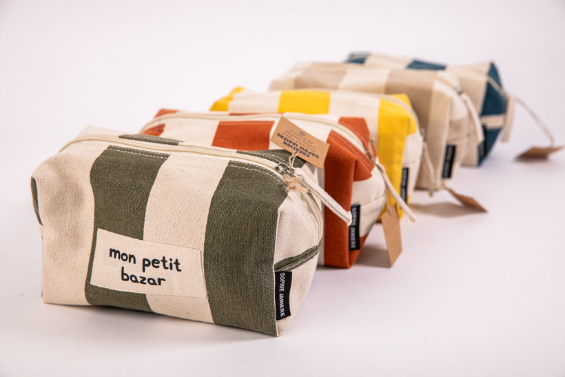Trousse rayures charlie mon petit bazar