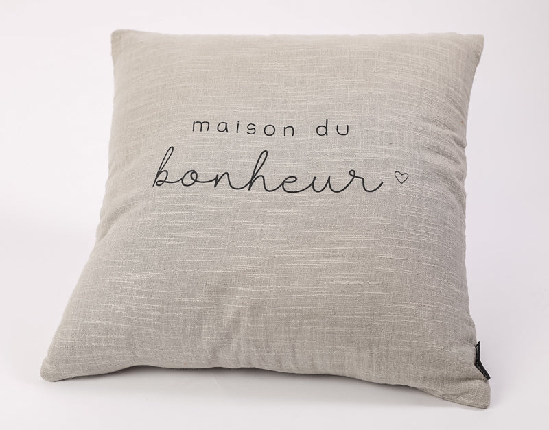 Coussin carré maison du bonheur