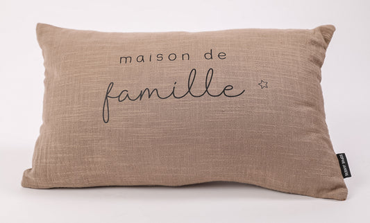 Coussin rectangle maison de famille