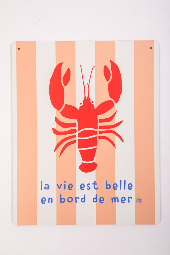 Plaque décorative homard