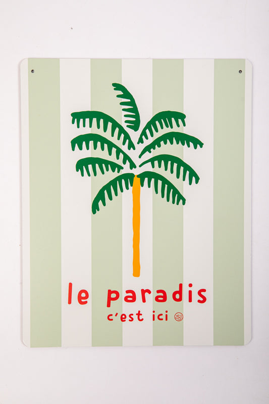 Plaque décorative palmier