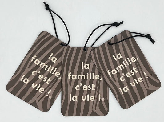 Mini plaque décorative la famille, c'est la vie zèbre